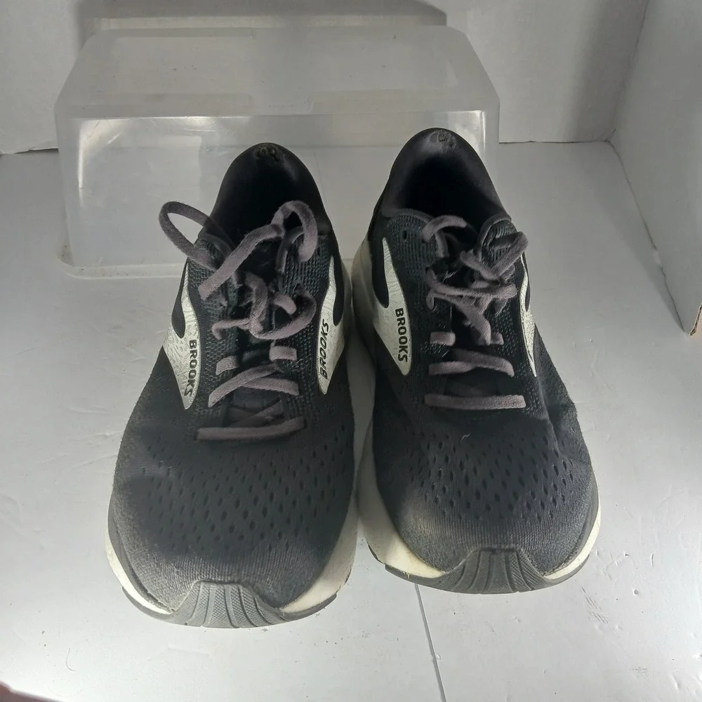 Brooks Ghost 15 Running Shoes 10 Wide Black Neutral DNA LOFT v2 Road‎ Trainers